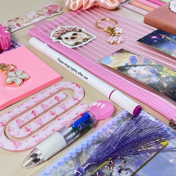 Pink Floral Bookish bundle set in PINK